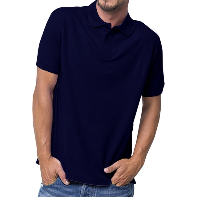 T-shirt Frais pour Homme à Manches Courtes, Polo Piqué Régulier