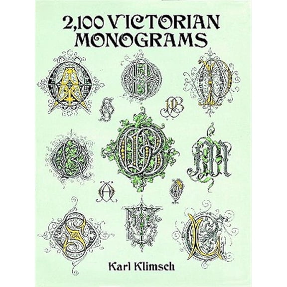 Pre-Owned 2100 Victorian Monograms (Lettering, Calligraphy, Typography) Paperback