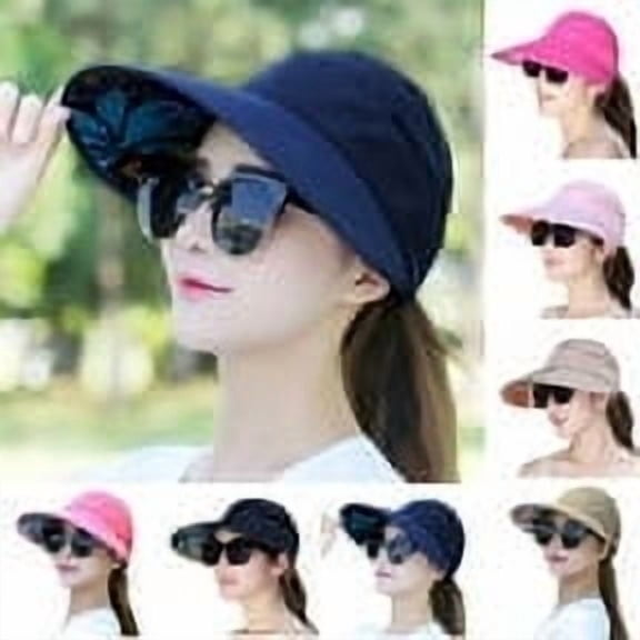 LQCrafK Sun Hats for Women Wide Brim Sun Hat Packable UV Protection Visor Floppy Womens Beach Cap