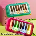 thumbnail image 3 of 15 Key Pocket Piano Mini Electronic Piano One Click Switching Between 3 Different Tones Illuminated Keys Interesting Portable Music Instrument for Trip Home Camping Outdoors, 3 of 6
