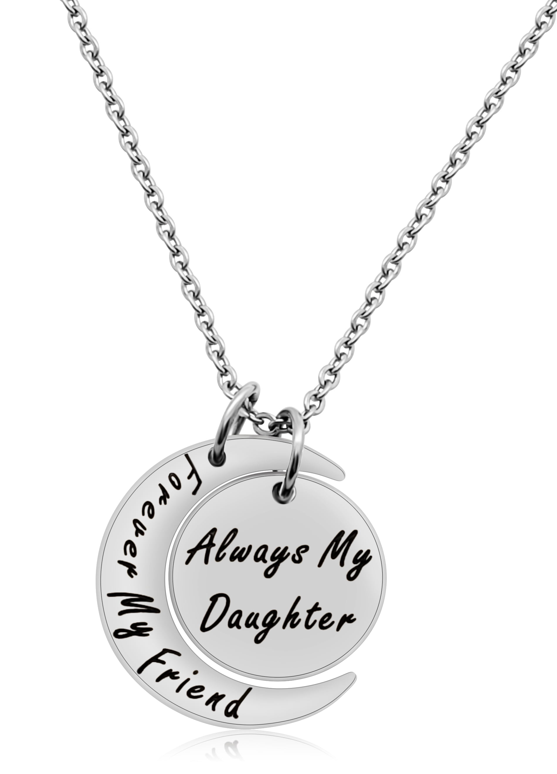 Sheridanstar Daughter Necklace Gift From Mom Dad Parents Always My Daughter Forever My Friend I Love You Moon Pendant Necklace Walmart Com Walmart Com Sheridanstar Daughter Necklace Gift From Mom Dad Parents Always My Daughter Forever My Friend I Love You Moon Pendant Necklace Walmart Com Walmart Com