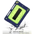 thumbnail image 6 of iPad 9.7 Case 2017 2018,Hybrid Shockproof Rugged Heavy Duty Full-Body Drop Protection Stand Kids Case with Shoulder Strap for iPad 9.7 inch 2018/2017,Blue+Mint, 6 of 7