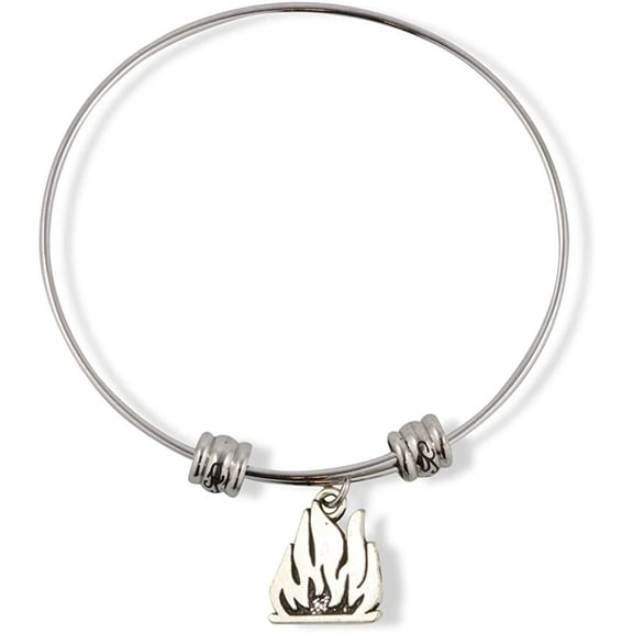 Emerald Park Jewelry Fire Campfire Fancy Charm Bangle
