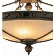 thumbnail image 4 of Meyda Tiffany 149758 Arabesque 4 Light 28" Wide Semi-Flush Bowl Ceiling Fixture - Copper, 4 of 7