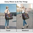 thumbnail image 3 of Sunflower Daisy Pattern Duffel Vintage Floral Print Travel Bag, , Lightweight, Multipurpose, 3 of 5