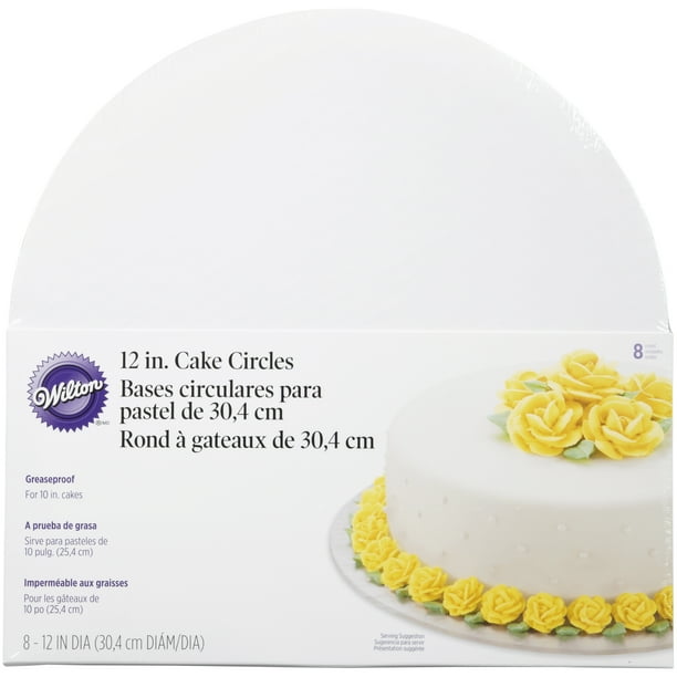 Wilton 12-Inch Round Cake Circles, 8-Count 