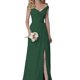 thumbnail image 1 of Vestido de noche de gasa sin mangas con cuello redondo, vestido de dama de honor de cintura delgada, vestido de Temperamnet sólido, vestido de fiesta de graduación, 1 of 5