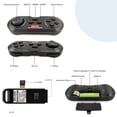 thumbnail image 2 of Consola de juegos de 16 bits Controlador de juegos inalámbrico de 2,4 GHz Paquete doble Gamepad Joysticks, 2 of 8