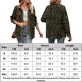 thumbnail image 2 of Camisa Chaqueta de leopardo para mujer, chaqueta holgada con cuello vuelto, chaquetas de gran tamaño para mujer Ygjytge ejercito verde T XL para Mujer, 2 of 6