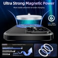 thumbnail image 2 of for iPhone 14 Pro Case, Translucent Matte Magnetic Phone Case Cover with 360° Rotatable Ring Holder Stand [Compatible with MagSafe] for iPhone 14 Pro, Black, 2 of 12