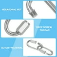 thumbnail image 3 of Uxcell M6 1.6" 304 Stainless Steel Quick Link Chain Connector, D Ring Chain Hooks 873 LBS Capacity 5 Pcs, 3 of 7