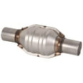 thumbnail image 4 of Car 2Pcs Universal 2.25 Inch Catalytic Converter w/ O2 Port Stainless Steel, 4 of 7