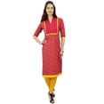 thumbnail image 2 of Phagun Tunique en Coton Imprimée pour Femmes Manches 3/4 Rose Droite Kurti Indienne - 24, 2 of 8
