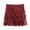 Red, variant on qolati Women's Sequin Skirt Sparkly Stretchy Bodycon Mini Party Glitter Skirts Low Waist Fringe Wrap Dance Skirt Holiday Outfits