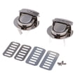 thumbnail image 3 of 2Pcs Antiqued Metal Tuck Lock Clasp Buckle For Handbag Bag Purse Lock Replacement Leathercrafts Round, 3 of 7