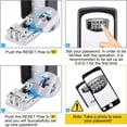Key Lock Box, Wall Mounted Key Safe Box with Lock & Cover, Outdoor ...