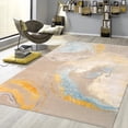 thumbnail image 3 of Pasargad Home Modern Collection Hand-Knotted Silk & Wool Area Rug- 9' 2'' X 12' 4'', Beige/Yellow, 3 of 7