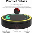 thumbnail image 4 of Rotating Display Stand with Type-C Power Cable, Motorized Turntable Adjustable Speed and Direction, Photography Spinning Platform for Product Shooting and Displaying (Black, 7.87''), 4 of 8