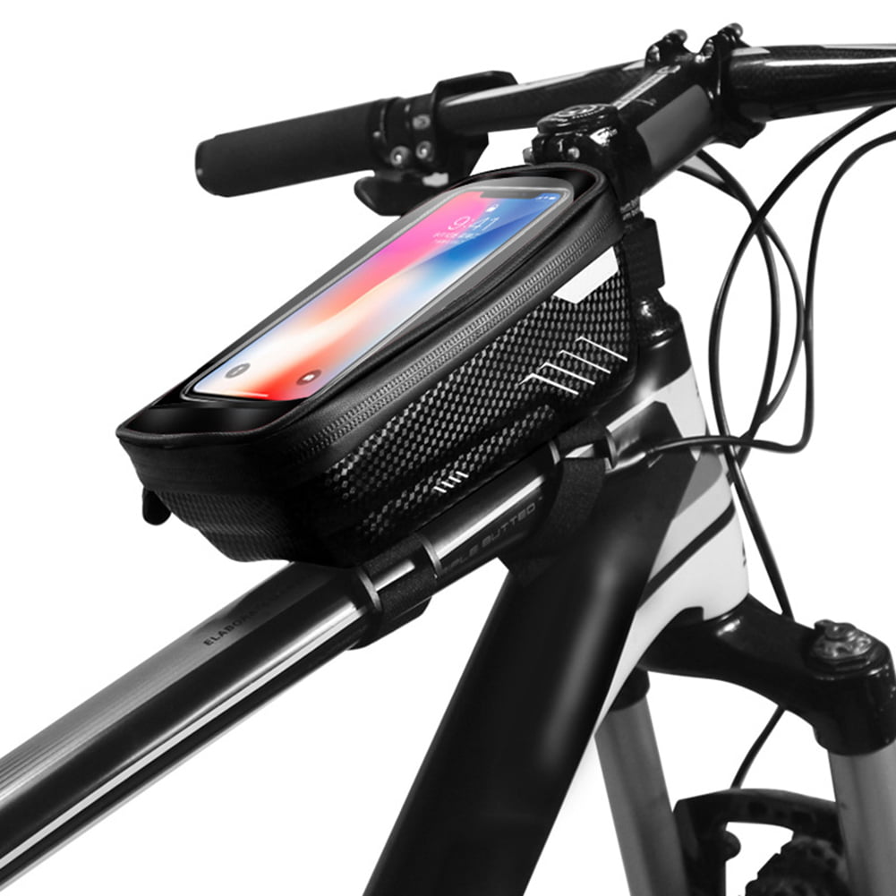 Bicycle MTB Cycling Bike Front Top Tube Frame Bag Phone Holder Case Waterproof