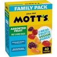 thumbnail image 3 of (4 pack) Mott's Fruit Flavored Snacks, Assorted Fruit, Gluten Free Snack, Family Pack, 40 Count, 32 oz, 3 of 18