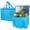 Blue, variant on 2-Pack extra Insulated Grocery shopping bag, large Blue, reusable bags,Pizza,Sturdy zipper,Collapsible,tote,cooler,for transport women,for instacart,Durable,thermal