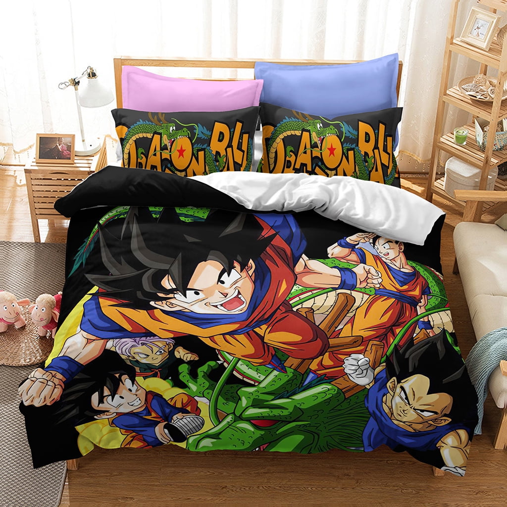 3D Printed Dragon Ball Z Bedding Bed Set Twin Full Queen King Size Goku ...