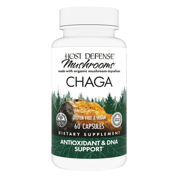Host Defense Chaga Capsules - 60 Capsules (30 Servings)