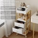 thumbnail image 3 of ZQUYAJ Organizador de maquillaje de piso, organizador grande para el cuidado de la piel, soporte con cajones, organizador de maquillaje, tocador, cosméticos, vitrinas, soporte para el cuidado de la pi, 3 of 7