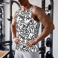 thumbnail image 5 of Cauagu Hand Drawn Snake Print Men's Sleeveless Muscle Shirts,Tank Tops Quick Dry Workout Tank Top Gym Muscle Tee Fitness Bodybuilding T Shirt for Men-4X-Large, 5 of 7