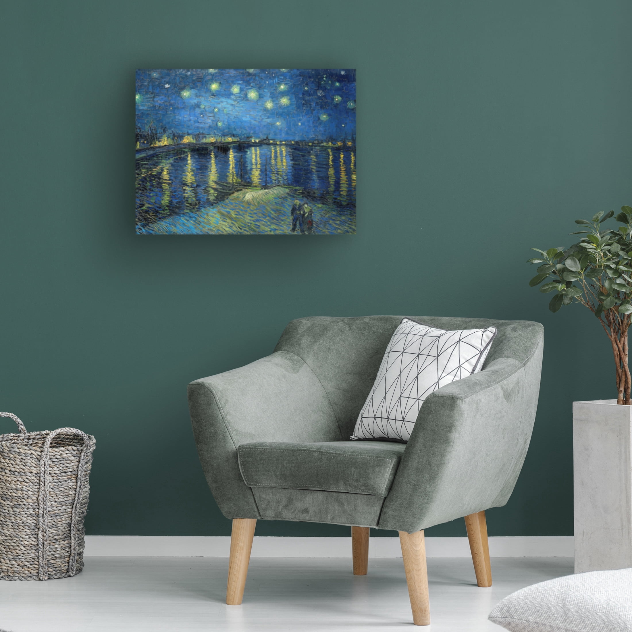 Trademark Fine Art Pictufy  The Starry Night Over The Rhone Canvas Wall Art