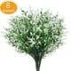 thumbnail image 5 of 8 paquetes de flores para exteriores resistentes a los rayos UV y plantas para exteriores resistentes a los rayos UV, plástico resistente a los rayos UV para decorar en interiores o exteriores su hogar u oficina (blanco) oso de fresa Electrónica, 5 of 5