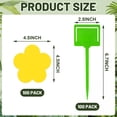 thumbnail image 2 of QARUN 100 Pcs Yellow Flower Shaped Sticky Insect Traps Gnat Sticky Traps Double Sided Bug Killer Fruit Fly Fungus Gnat Catcher with Green Stakes for Indoor Outdoor Plants Kid Pet Safe, 2 of 6