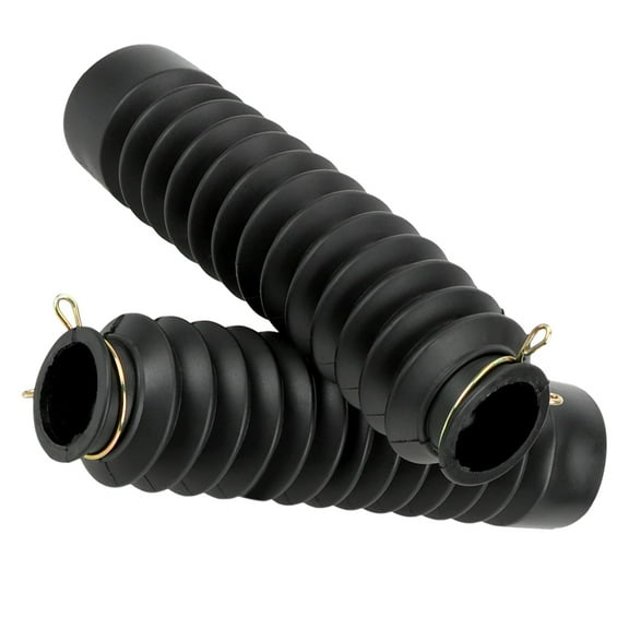 Toyvian 2Pcs Black Rubber Front Shock Absorber Protector Sleeve Easy Install Motorcycle