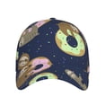 thumbnail image 2 of Disketp Sloth With Donuts Print Baseball Caps For Outdoor Sports Fashion Casual Outdoor Caps Men Women, 2 of 8