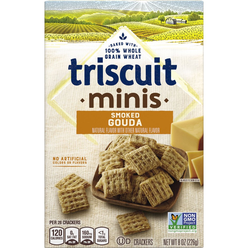 Nabisco Triscuit Minis Smoked Gouda Crackers, 8.0 Oz.