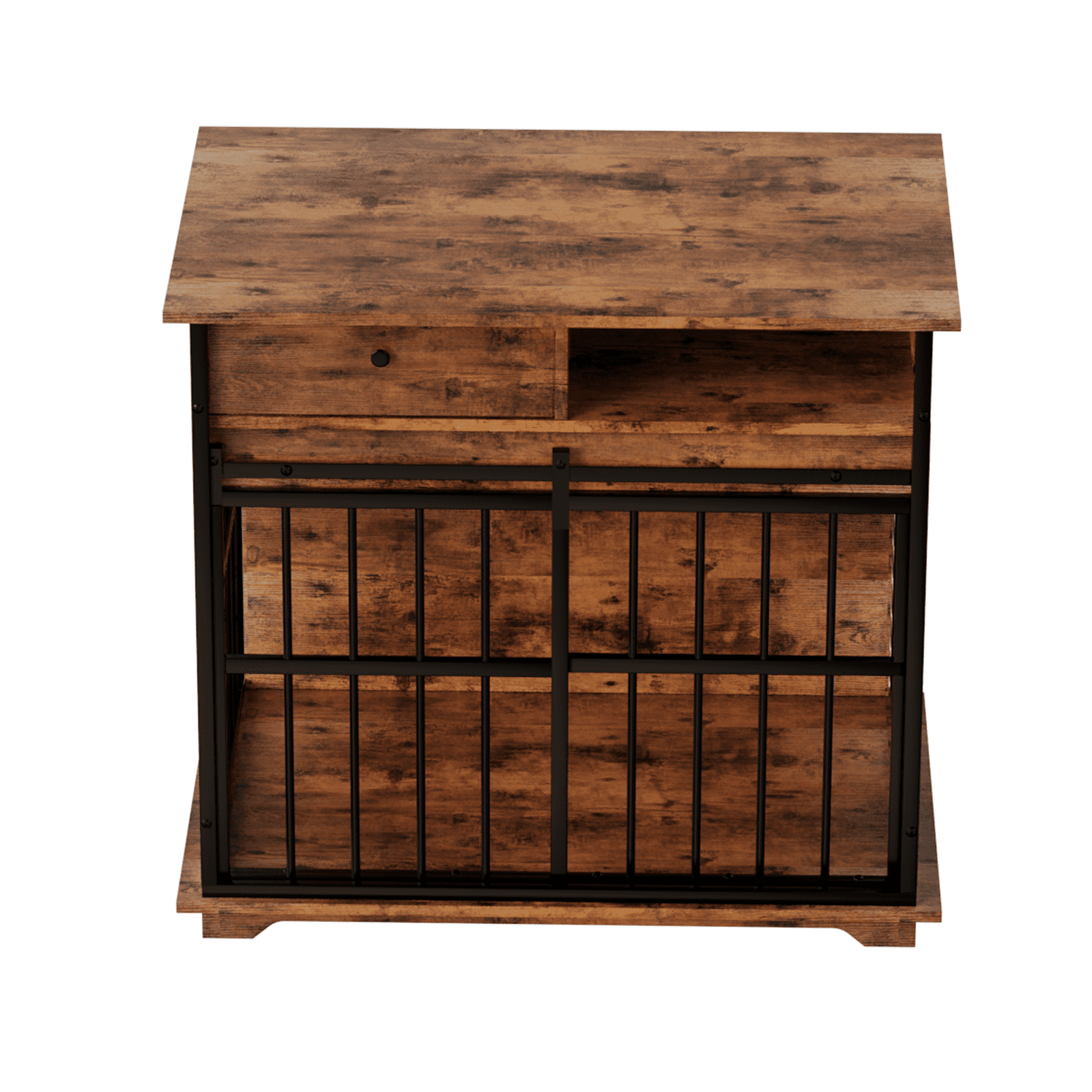 Dog Crate Furniture, Large Dog Cage Wooden Kennel Furniture with Tray for Medium Large Dogs