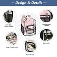 thumbnail image 5 of PVC Transparent Backpacks Clear Backpack for Travel and Outings Summer Ice Cream Pattern, 5 of 7