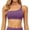 Purple, variant on One Shoulder Sports Bras for Women - Sleeveless One Strap Low Impact Asymmetrical Workout Yoga Tops Size: M Pink