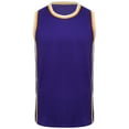 thumbnail image 6 of Nyeemya Men's Basketball Jersey Sleeveless Sports T-shirts Vest Casual Basketball Pullover Sportwear Purple 3XL, 6 of 8