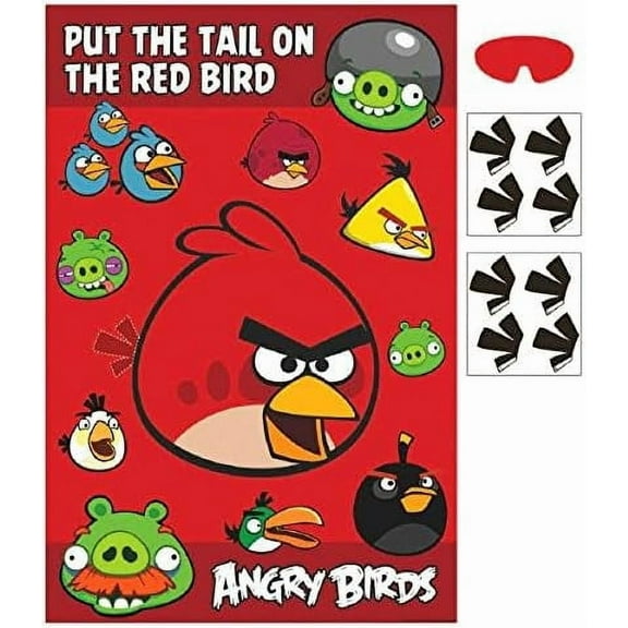 Various Angry Birds Party Game Poster, Terence, Multicolor, 1 Piece