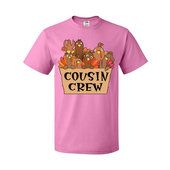 Inktastic Cousin Crew Cute Turkey Family T-Shirt
