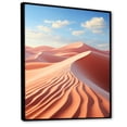 thumbnail image 2 of Designart "Sunkissed Sands in a Desert Photo I" Landscape & Nature Floater Framed Canvas Wall Art, 2 of 7