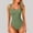 Green, variant on Women's Bodysuits Sexy Ribbed Strappy Square Neck Sleeveless Tummy Control Tank Tops Bodysuits