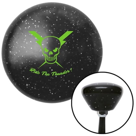 American Shifter Green Skull 6 Black Retro Metal Flake Shift Knob with M16 x 1.5 Insert Shifter Auto Brody