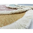 thumbnail image 2 of Fennco Styles Unique Dream Catcher Fringe Cotton Placemats 14-inch Round, Set of 4 - Pink Decorative Boho Table Mats for Home Decor, Dining Table, Banquets and Special Events, 2 of 6