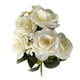 thumbnail image 1 of Artificial Rosa Flor Simulación Boda Ramo de novia Paño de oficina en casa Decoración de flores, Blanco Yuarrent HA8404-01B, 1 of 6