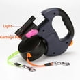 thumbnail image 3 of Double Dog Leash Retractable Roulette Leash Pet Walking Lead Small And Big Dog Traction Rope 3M Long Leashes For Two Dogs, 3 of 5