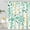Mint Green, variant on Mint Green Floral Shower Curtain, Cute Flower Fabric Shower Curtains for Bathroom, Watercolor Wildflower Butterfly Cloth Shower Curtain Set with Hooks, 72x72