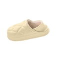 thumbnail image 4 of Slippers for Women, Winter House Slippers Indoor Outdoor Unisex Couple Fashionable Casual Winter Outerwear Closed-Toe Half-Slippers Fleece-Lined Warm Flat Slippers, 4 of 8