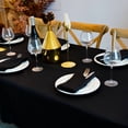 thumbnail image 7 of JYFLZQ Black Tablecloth 60''x 84'' Rectangle Polyester Table Cloth for 4 Foot Tables Washable Stain Resistant Wrinkle Free Table Cover for Kitchen, 7 of 7